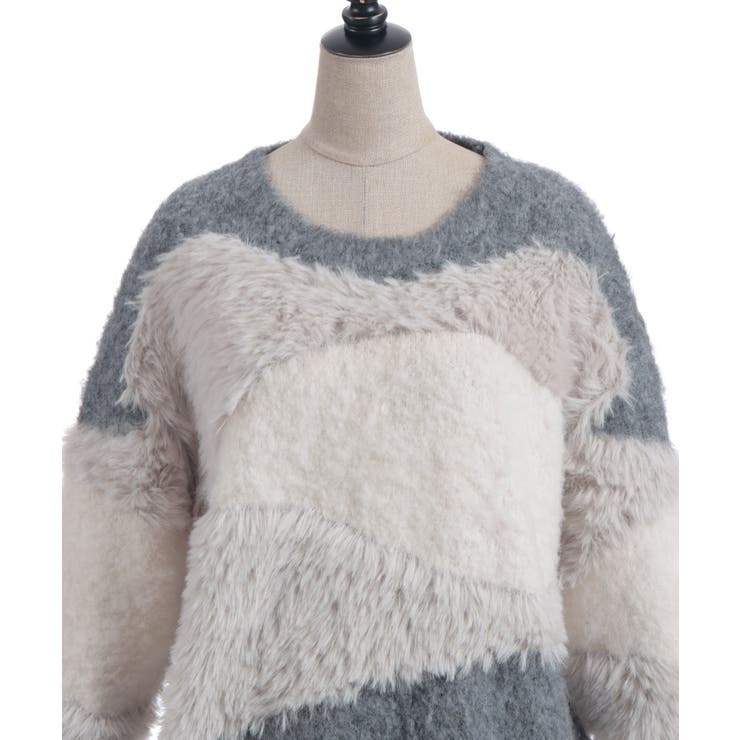 ランダム配色ニット | axes femme | 詳細画像16 