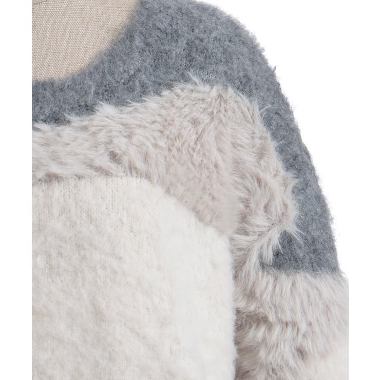 ランダム配色ニット | axes femme | 詳細画像18 