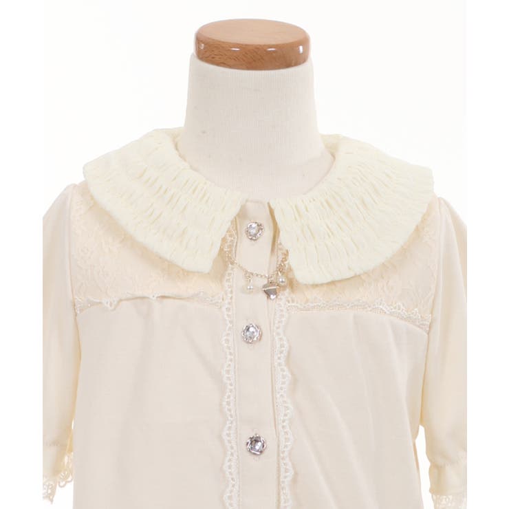 シャーリング襟ブラウス風PO[品番：IGAW0000017]｜axes femme