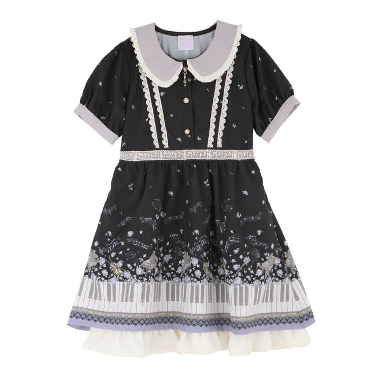 garland ガーランド ワンピース 花柄 薔薇 クラシカル