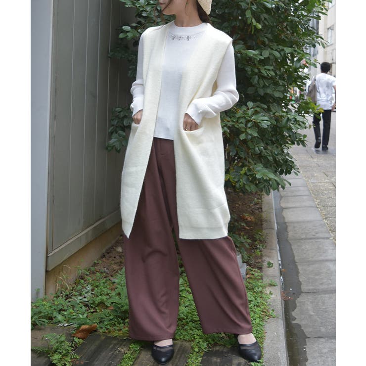 白 | ニットジレ | axes femme