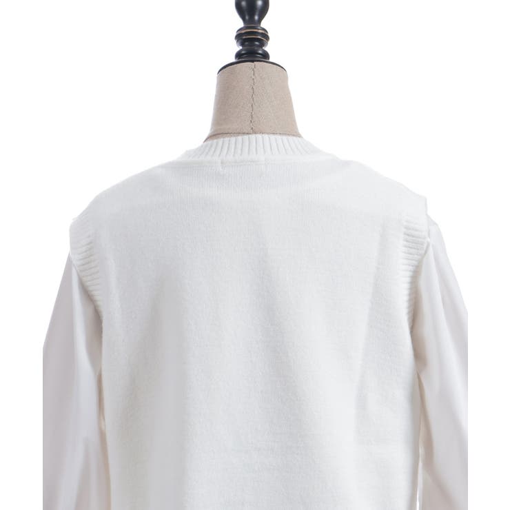 シャツレイヤードニット | axes femme | 詳細画像11 