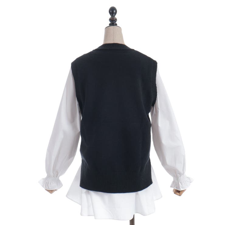 シャツレイヤードニット | axes femme | 詳細画像15 