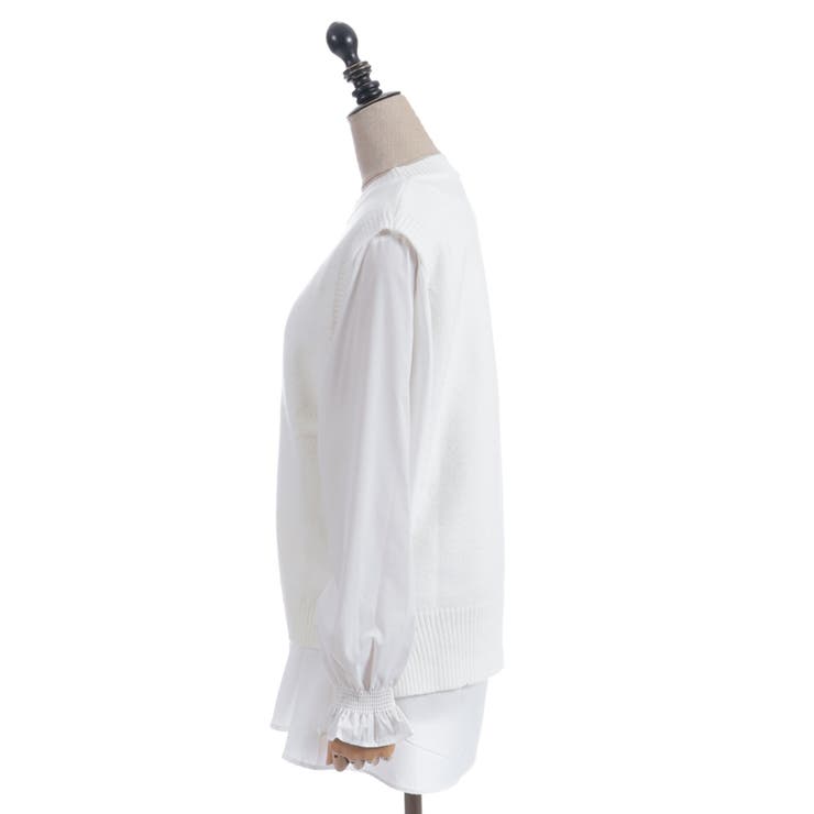 シャツレイヤードニット | axes femme | 詳細画像6 