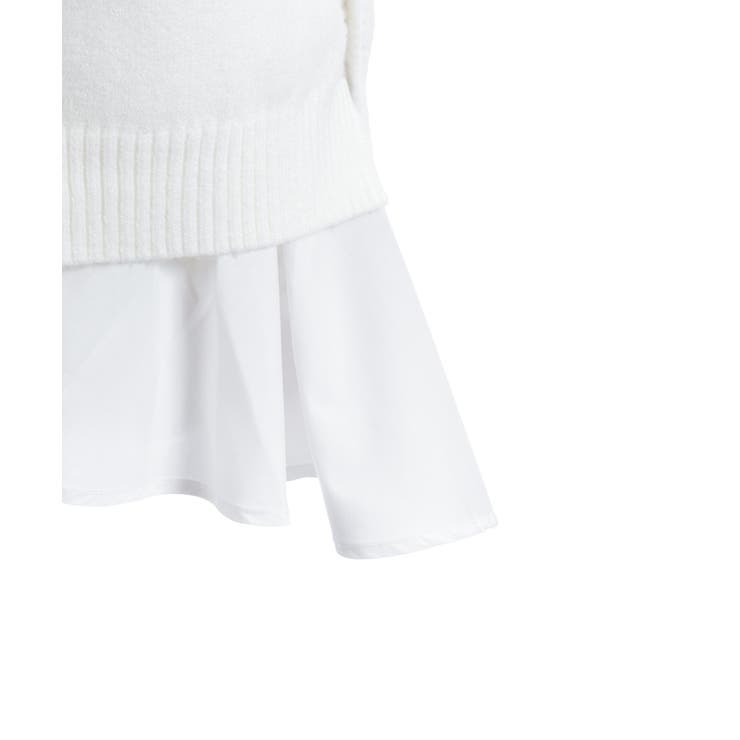 シャツレイヤードニット | axes femme | 詳細画像9 