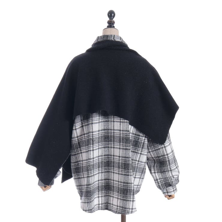 ニット重ねチェックシャツ | axes femme | 詳細画像12 