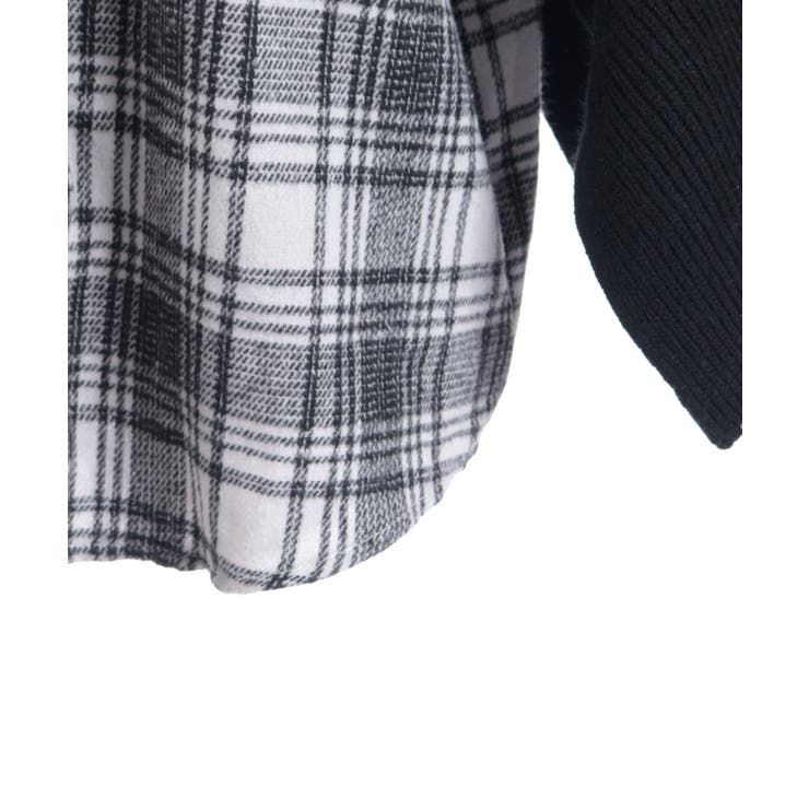 ニット重ねチェックシャツ | axes femme | 詳細画像14 