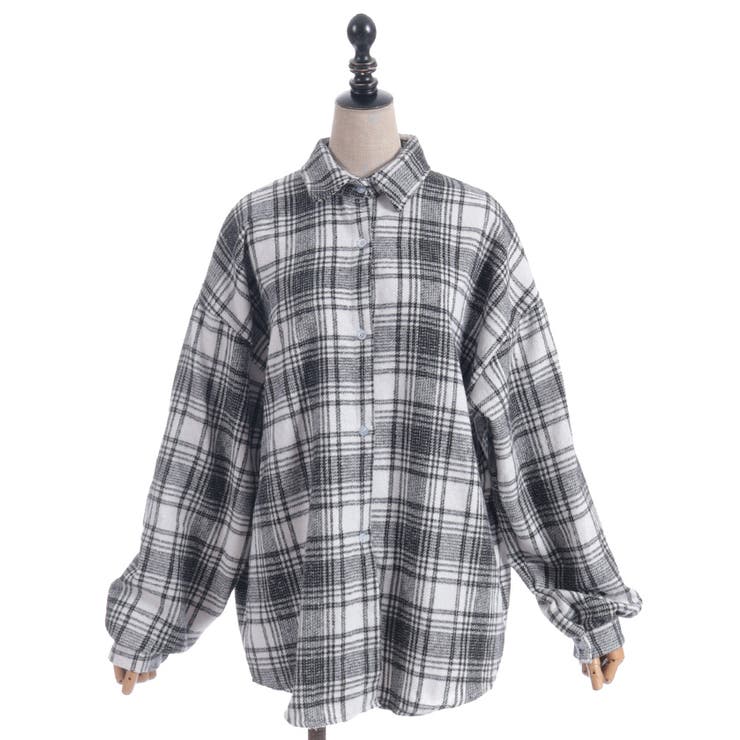 ニット重ねチェックシャツ | axes femme | 詳細画像15 