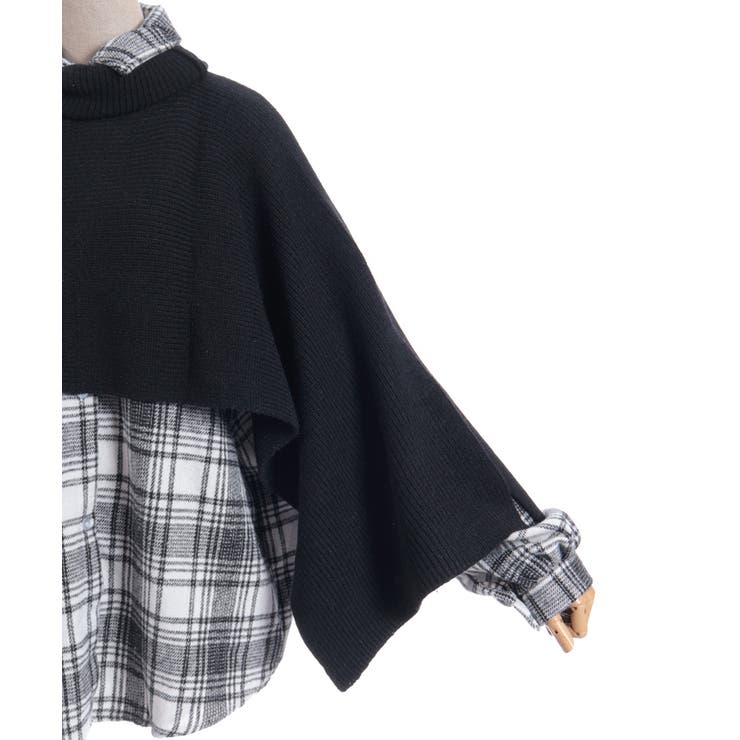 ニット重ねチェックシャツ | axes femme | 詳細画像18 