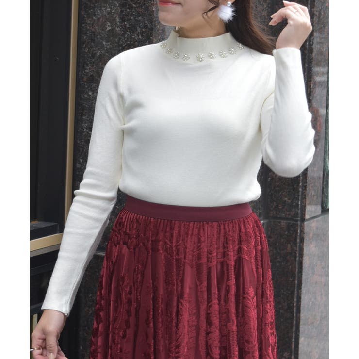 パールデザインニット | axes femme | 詳細画像5 