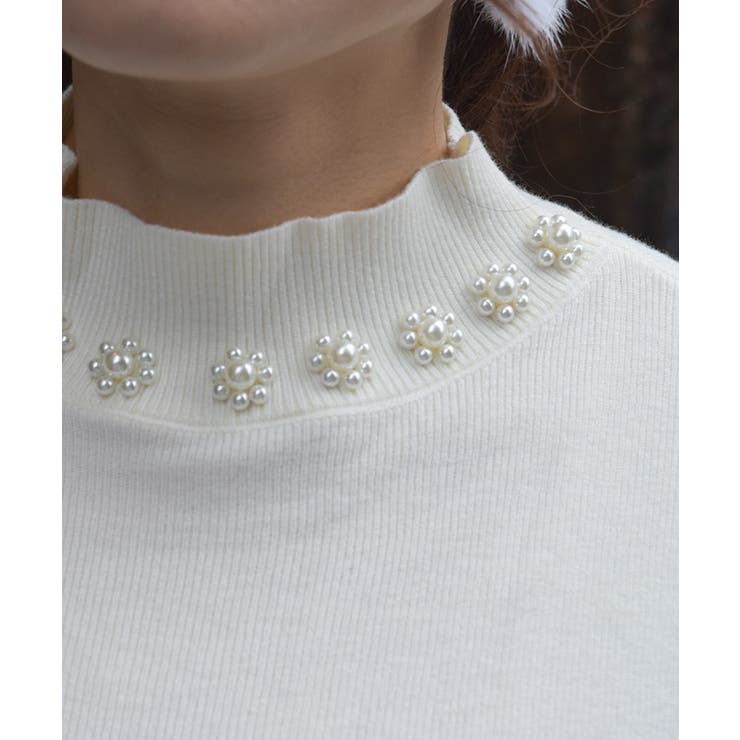 パールデザインニット | axes femme | 詳細画像6 