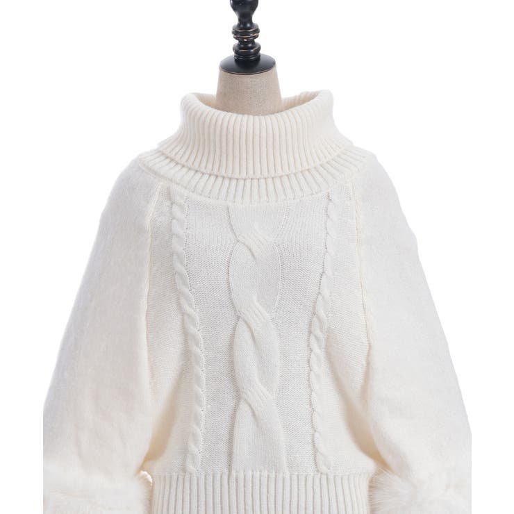 袖ファーポンチョ | axes femme | 詳細画像11 