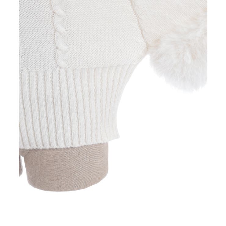 袖ファーポンチョ | axes femme | 詳細画像12 