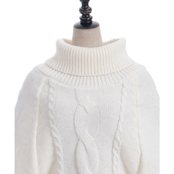 袖ファーポンチョ | axes femme | 詳細画像13 