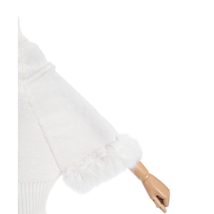 袖ファーポンチョ | axes femme | 詳細画像16 