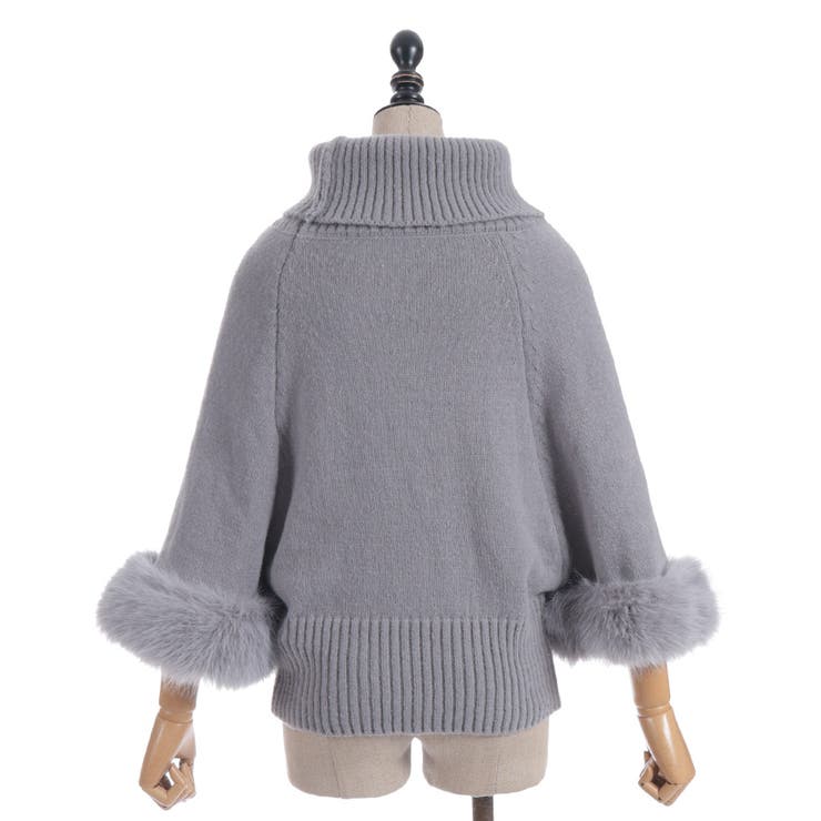 袖ファーポンチョ | axes femme | 詳細画像19 