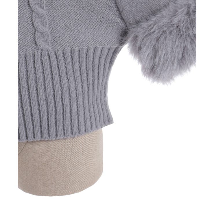 袖ファーポンチョ | axes femme | 詳細画像21 