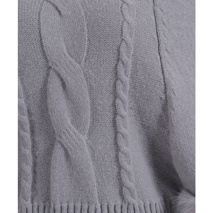 袖ファーポンチョ | axes femme | 詳細画像22 