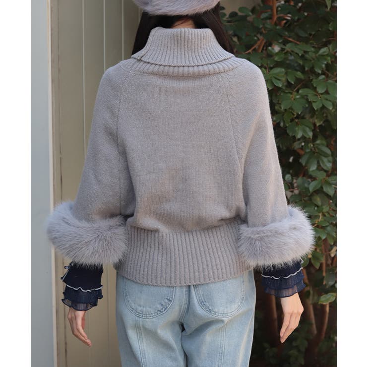 袖ファーポンチョ | axes femme | 詳細画像3 