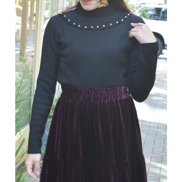 黒 | 裏起毛ニット | axes femme