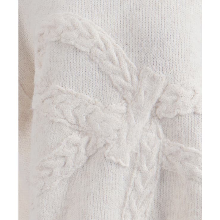 リボン編みロングニット | axes femme | 詳細画像10 