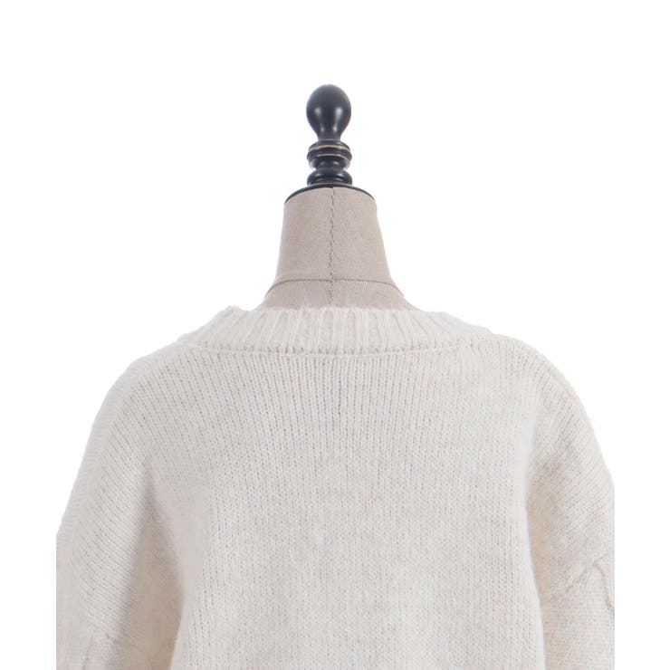 リボン編みロングニット | axes femme | 詳細画像11 