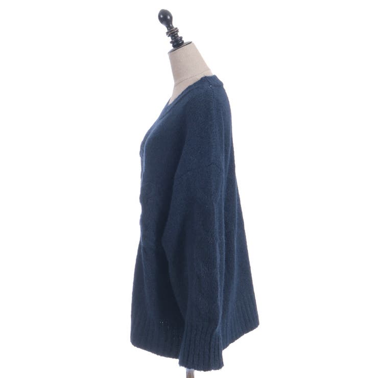 リボン編みロングニット | axes femme | 詳細画像15 