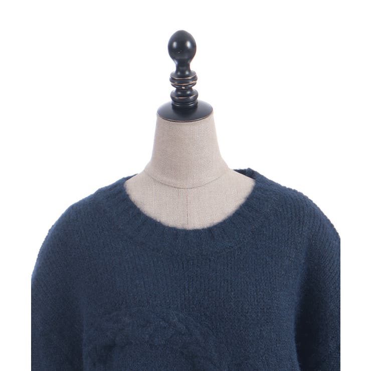 リボン編みロングニット | axes femme | 詳細画像17 