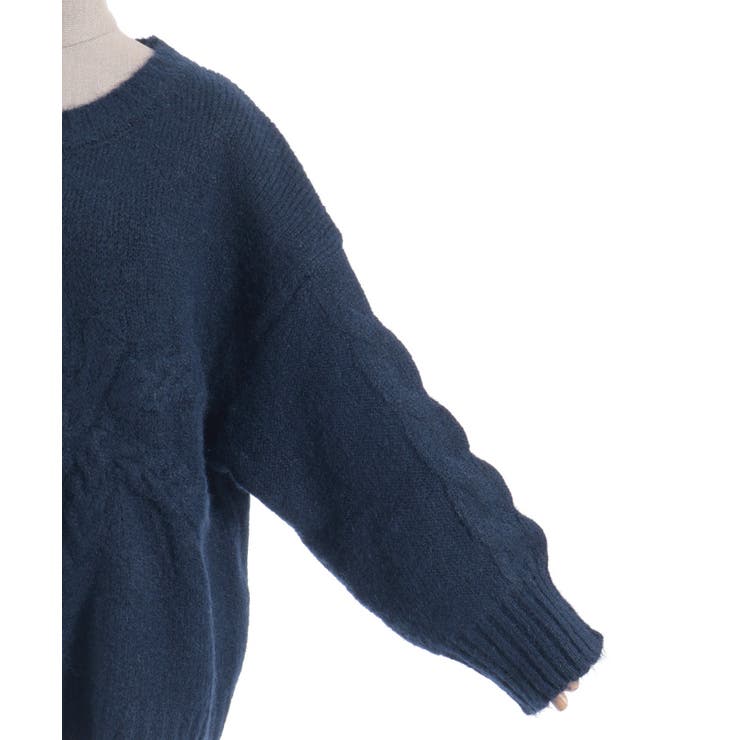 リボン編みロングニット | axes femme | 詳細画像21 