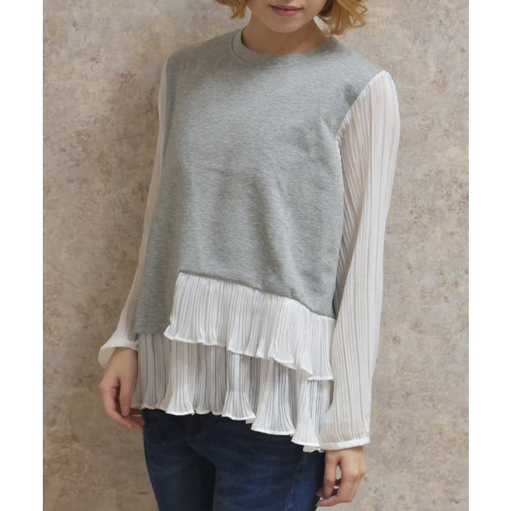 袖切替トップス | axes femme | 詳細画像1 