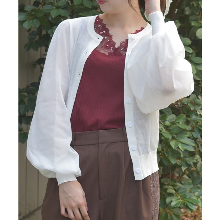 白 | カーディガン | axes femme