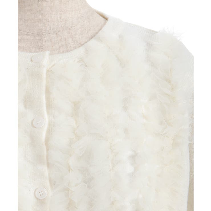 チュールニットカーデ | axes femme | 詳細画像10 