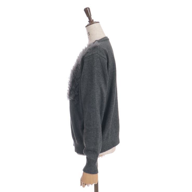 チュールニットカーデ | axes femme | 詳細画像14 