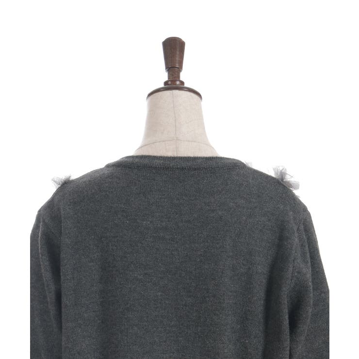 チュールニットカーデ | axes femme | 詳細画像19 