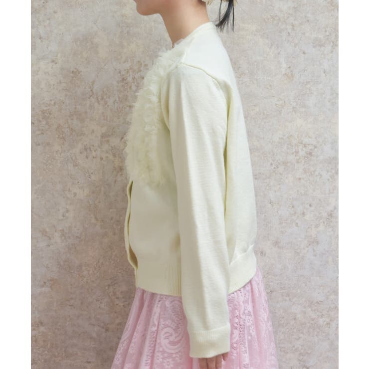 チュールニットカーデ | axes femme | 詳細画像2 