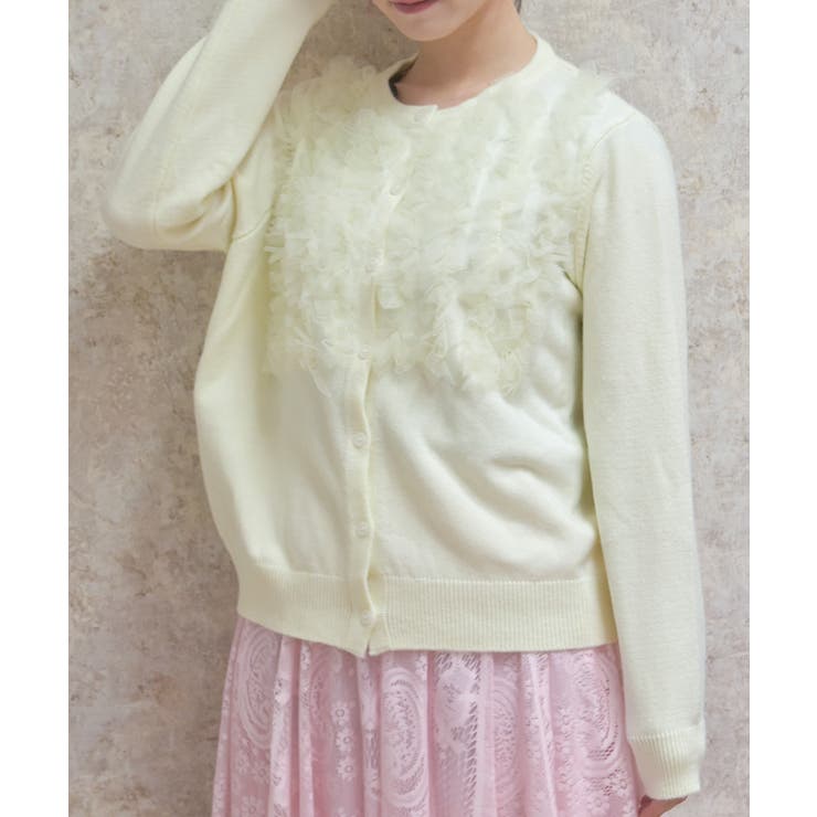 チュールニットカーデ | axes femme | 詳細画像4 