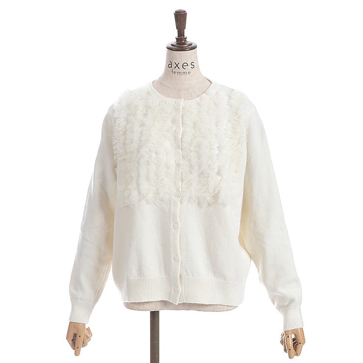 チュールニットカーデ | axes femme | 詳細画像5 