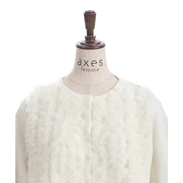 チュールニットカーデ | axes femme | 詳細画像8 