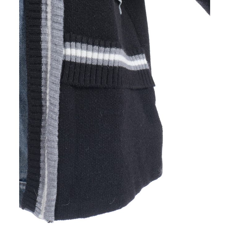 デニム切替カーデ | axes femme | 詳細画像27 