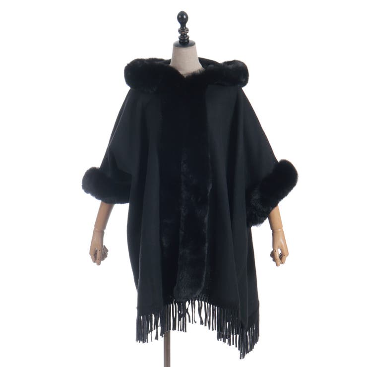 ファー付ケープ[品番：IGAW0007138]｜axes femme（アクシーズファム