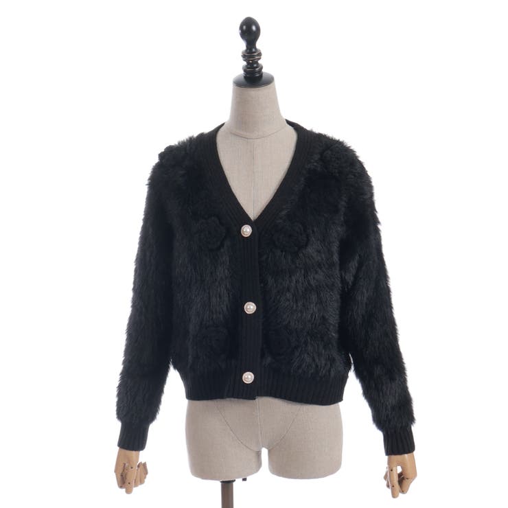 モチーフ付ニットカーデ | axes femme | 詳細画像5 