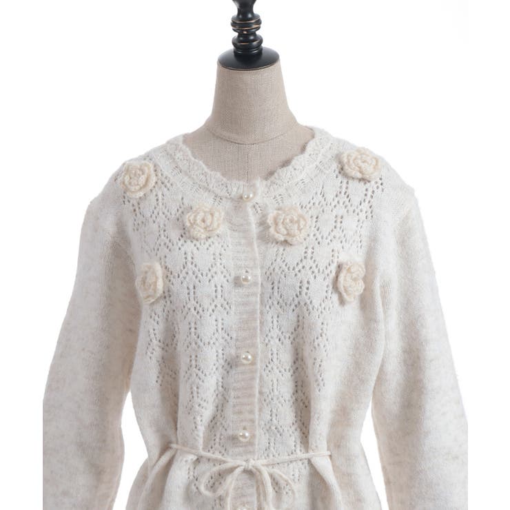 モチーフ付ニットカーデ | axes femme | 詳細画像12 