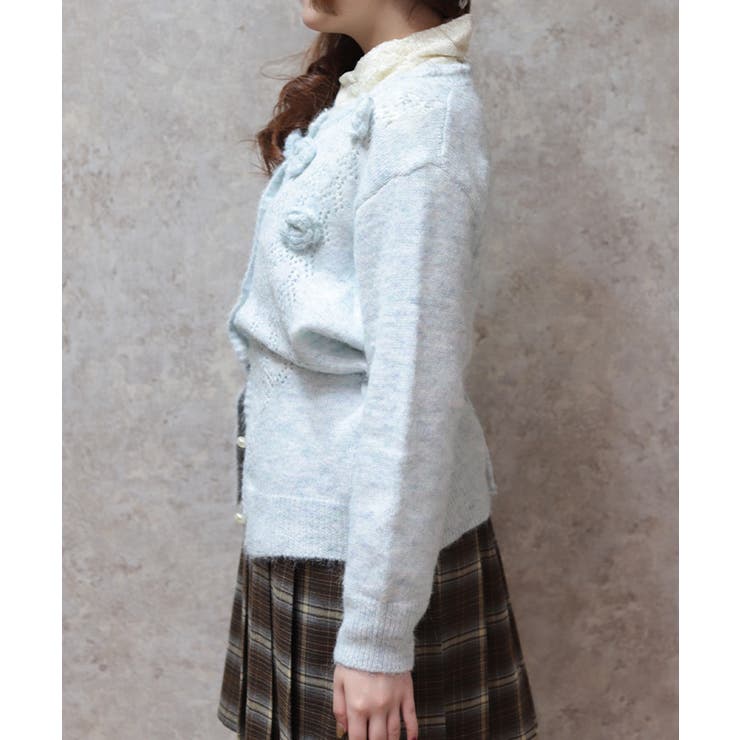 モチーフ付ニットカーデ | axes femme | 詳細画像2 