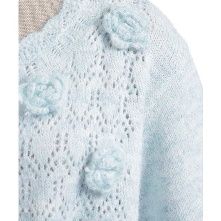 モチーフ付ニットカーデ | axes femme | 詳細画像22 