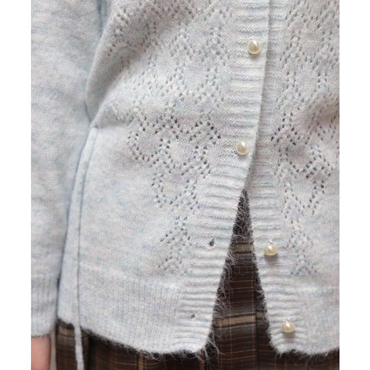 モチーフ付ニットカーデ | axes femme | 詳細画像7 