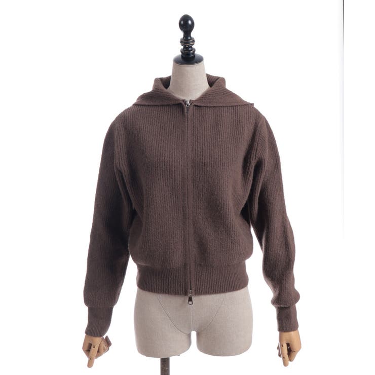 ファー付ニットパーカー | axes femme | 詳細画像11 