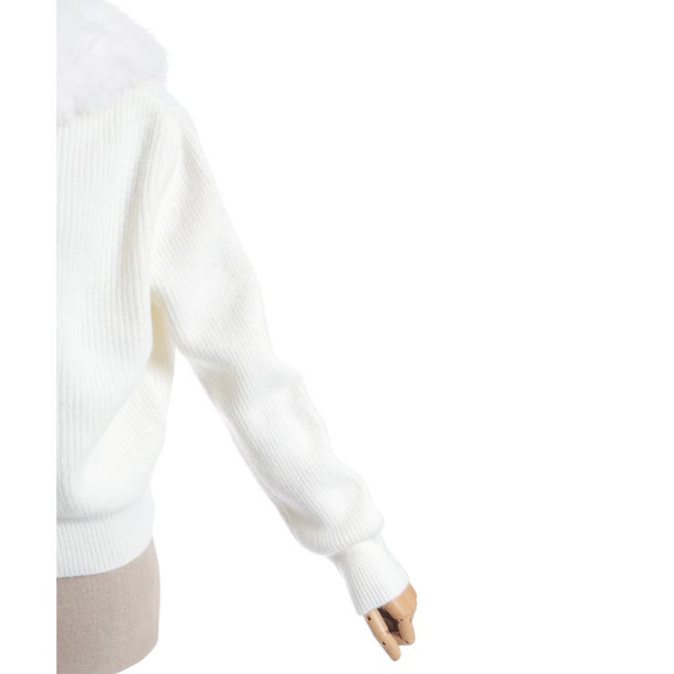 ファー付ニットパーカー | axes femme | 詳細画像23 