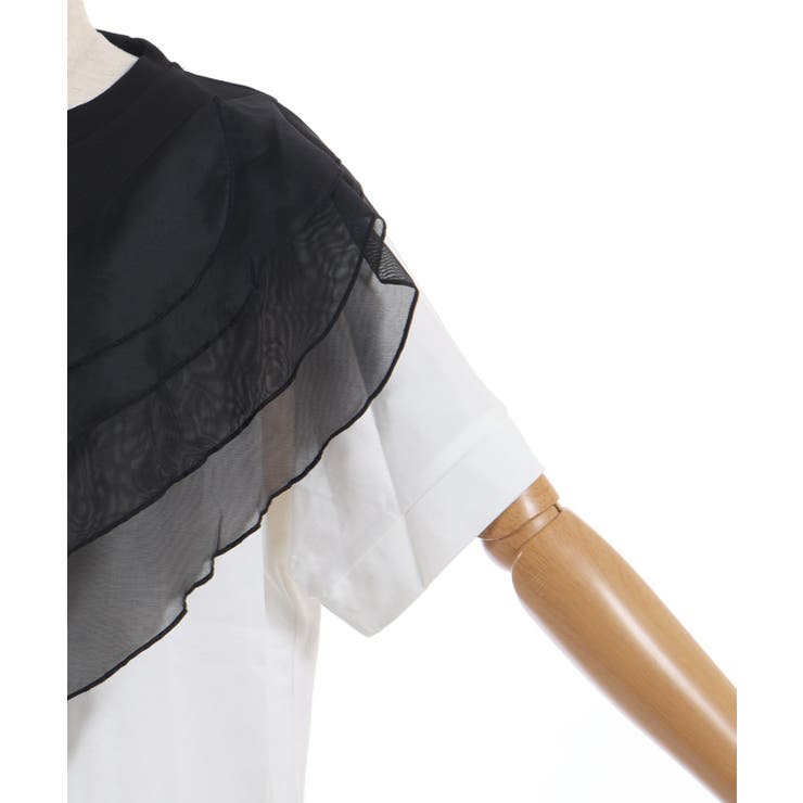 チュールフリルＴシャツ | axes femme | 詳細画像12 