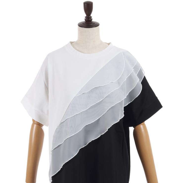 チュールフリルＴシャツ | axes femme | 詳細画像16 