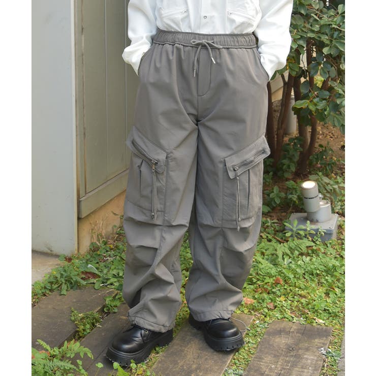グレー | 裏起毛カーゴパンツ | axes femme